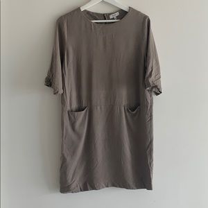 Babaton shift dress with front pockets